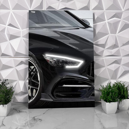 MERCEDES AMG-GT 63 S Neon Poster (White LED)